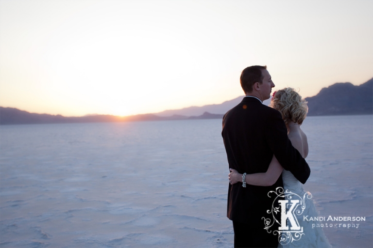Bridals on the salt flats in Utah