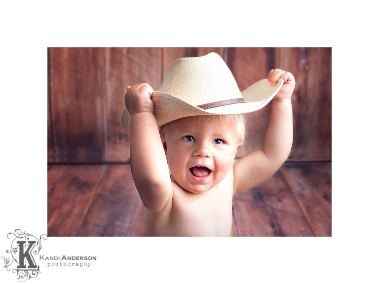 baby cowboy in Kandi Anderson Photography studio