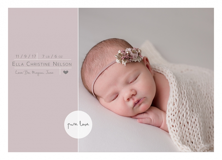 Elko Newborn baby girl photos
