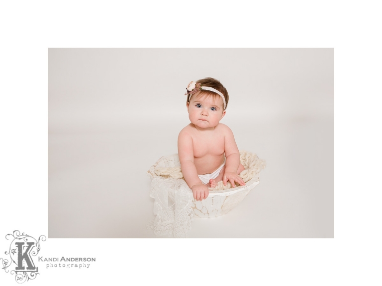 6 month old Sitter photo session