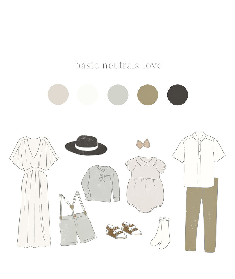 family & Maternity session clothing ideas